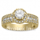 Gold Layered Fancy Cz Women’s Engagement Ring