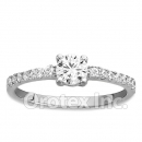 925 Sterling Silver Promise Cz Women’s Ring