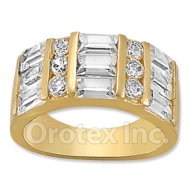 Orotex Gold Layered CZ Women's Ring