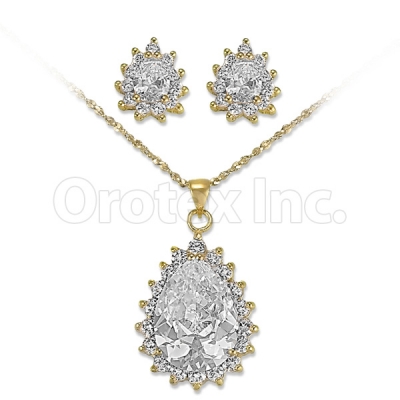 Orotex Gold Layered CZ Set