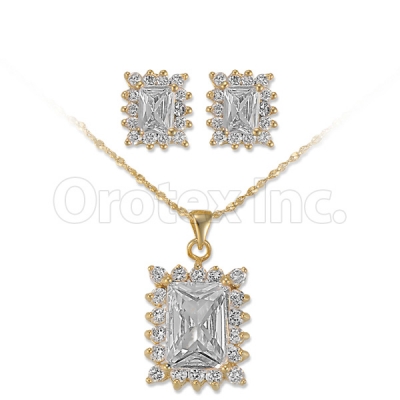 Orotex Gold Layered CZ Set