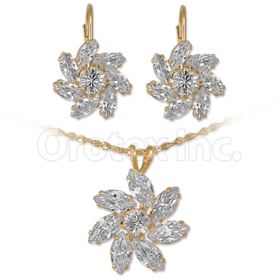 Orotex Gold Layered CZ Set