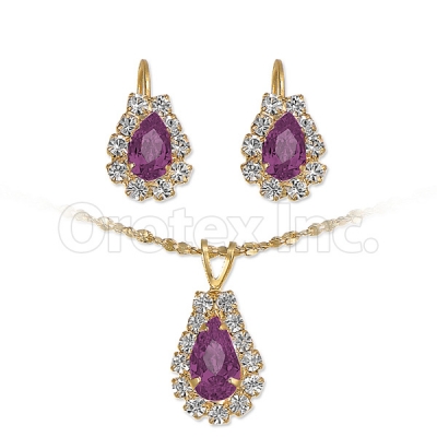 Orotex Gold Layered CZ Set