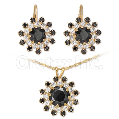 Orotex Gold Layered CZ Set