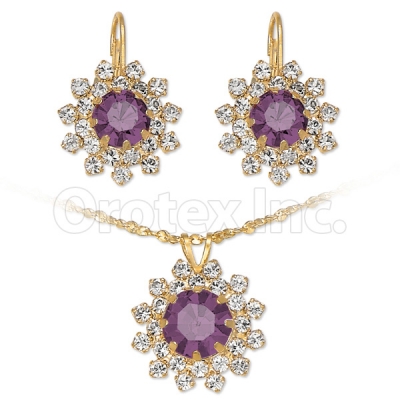 Orotex Gold Layered CZ Set