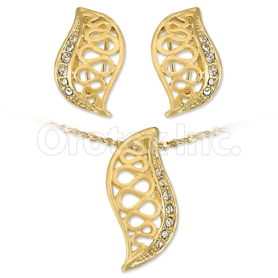 Oro Tex Gold Layered CZ Set