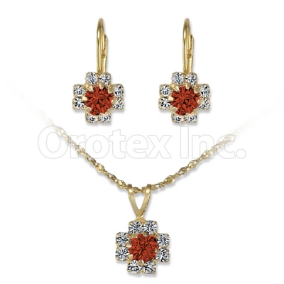 Orotex Gold Layered CZ Set