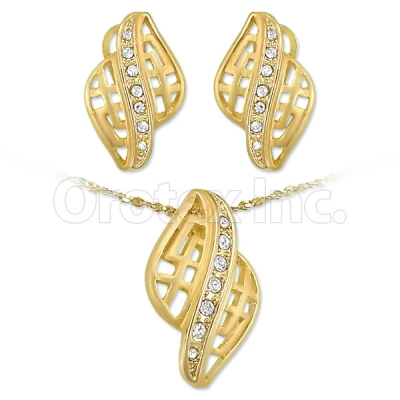 Oro Tex Gold Layered CZ Set