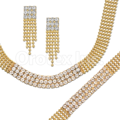 012001 Gold Layered CZ Set