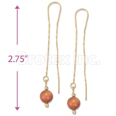 Oro Tex Gold Layered Long Earrings