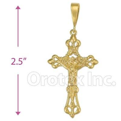 Oro Tex Gold Layered Cross Charm