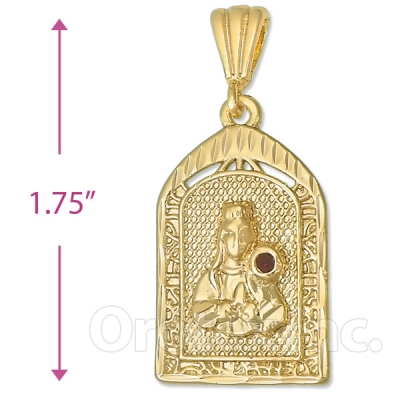 Oro Tex Gold Layered St. Barbara Charm