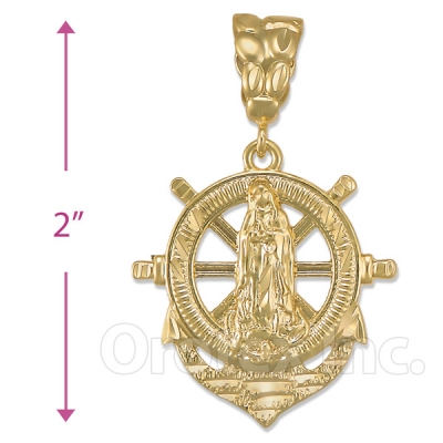 Oro Tex Gold Layered Anchor Charm