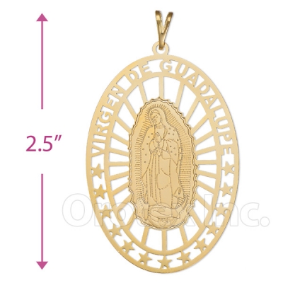 042001 Gold Layered Guadalupe Charm