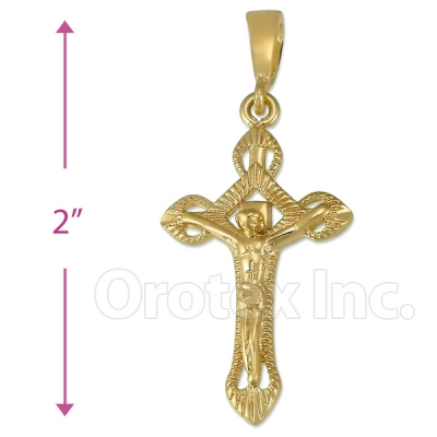 Oro Tex Gold Layered Cross Charm