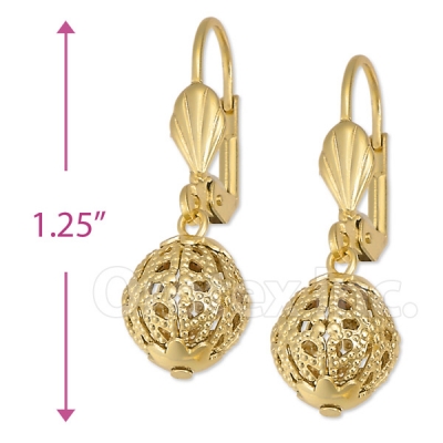 051013 Gold Layered Long Earrings