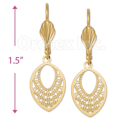 061010 Gold Layered Long Earrings