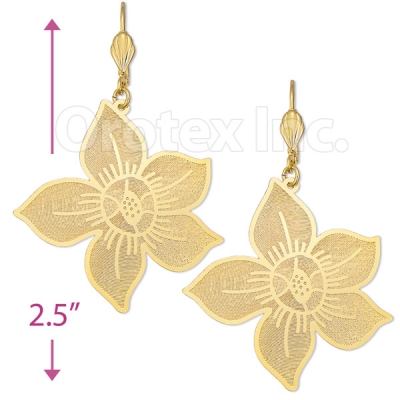 061012 Gold Layered Long Earrings