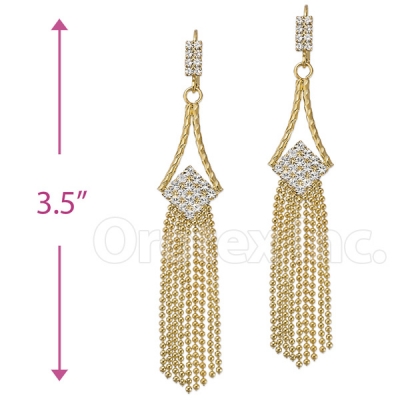 066005 Gold Layered CZ Earrings