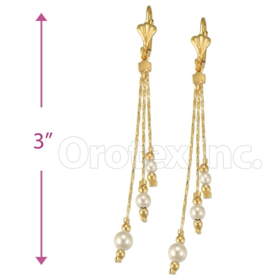 Oro Tex Gold Layered Pearl Earrings