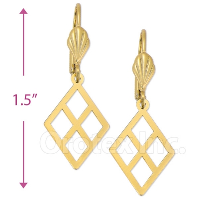 081012 Gold Layered Long Earrings