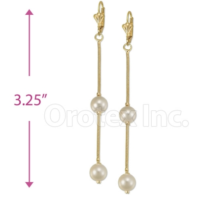 Oro Tex Gold Layered Pearl Earrings