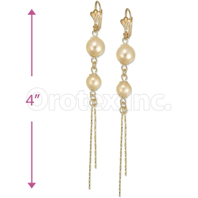 Orotex Gold Layered Pearl Earrings