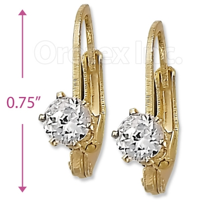 092042 Gold Layered Birth Stone Earrings