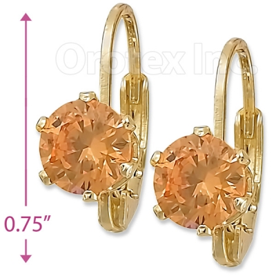 092065 Gold Layered Birth Stone Earrings