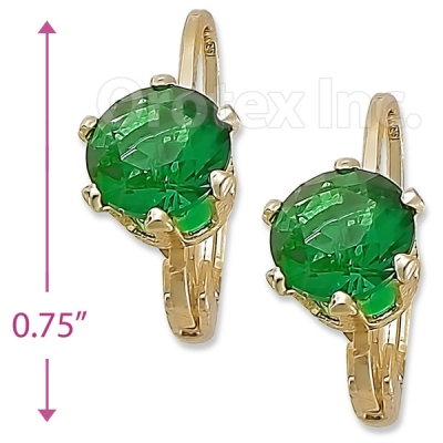 092066 Gold Layered Birth Stone Earrings