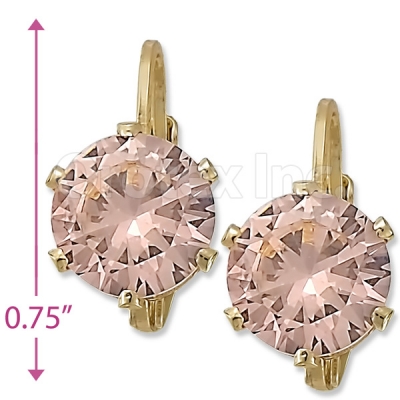 092083 Gold Layered Birth Stone Earrings