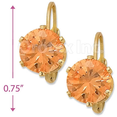 092085 Gold Layered Birth Stone Earrings