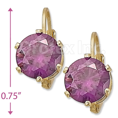 092087 Gold Layered Birth Stone Earrings