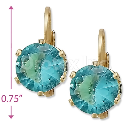 092088 Gold Layered Birth Stone Earrings