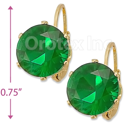 092106 Gold Layered Birth Stone Earrings