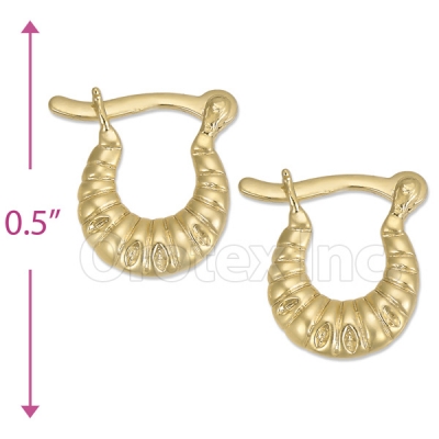 Oro Tex Gold Layered Hoop Earrings