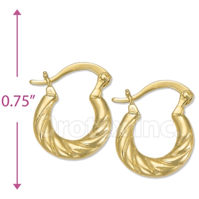 Oro Tex Gold Layered Hoop Earrings