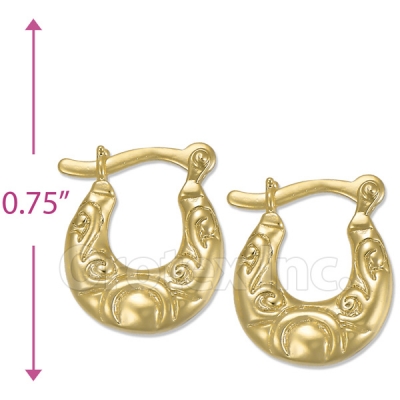 Oro Tex Gold Layered Hoop Earrings