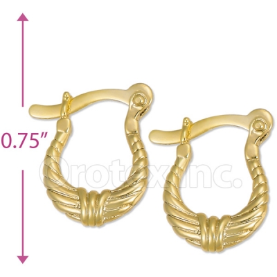 Oro Tex Gold Layered Hoop Earrings