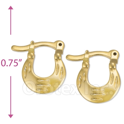 Oro Tex Gold Layered Hoop Earrings