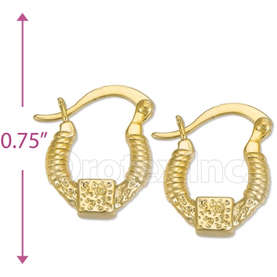 Oro Tex Gold Layered Hoop Earrings