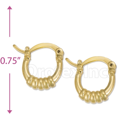 Oro Tex Gold Layered Hoop Earrings