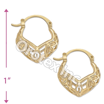 096045 Gold Layered Hoop Earrings