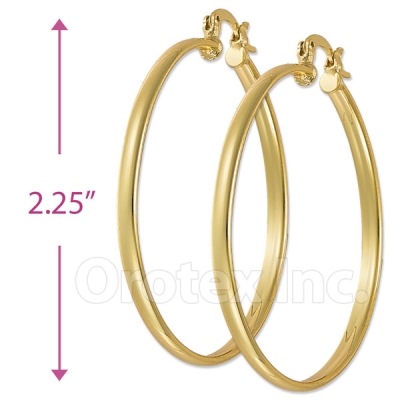 102001 Gold Layered Hoop Earrings