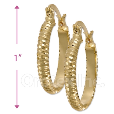 103015 Gold Layered Hoop Earrings