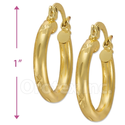 103301 Gold Layered Hoop Earrings