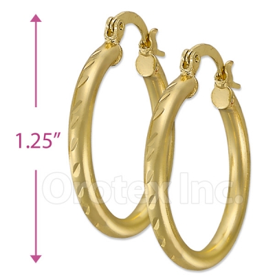 103402 Gold Layered Hoop Earrings