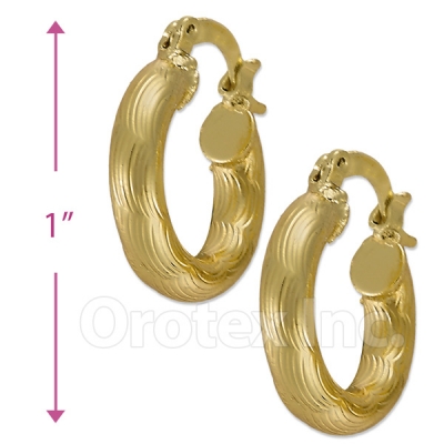 104005 Gold Layered Hoop Earrings