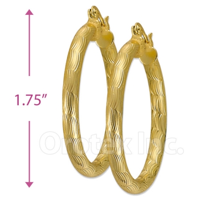 104007 Gold Layered Hoop Earrings