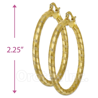 104020 Gold Layered Hoop Earrings